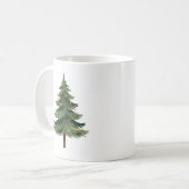 Mug Conception d'arbre de Noël minimaliste (Devant gauche)