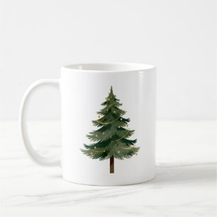 Mug Conception d'arbre de Noël minimaliste