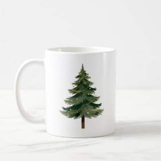 Mug Conception d'arbre de Noël minimaliste