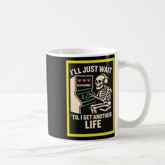 Mug Conception d'arcade de joueur de squelette – Jeux (Droite)