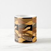 Mug Conception d'art abstrait de chien de lévrier (Centre)