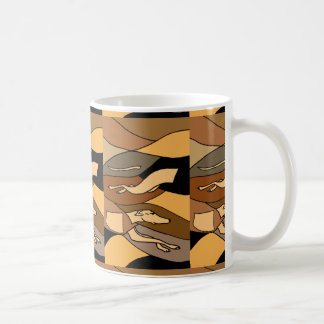Mug Conception d'art abstrait de chien de lévrier