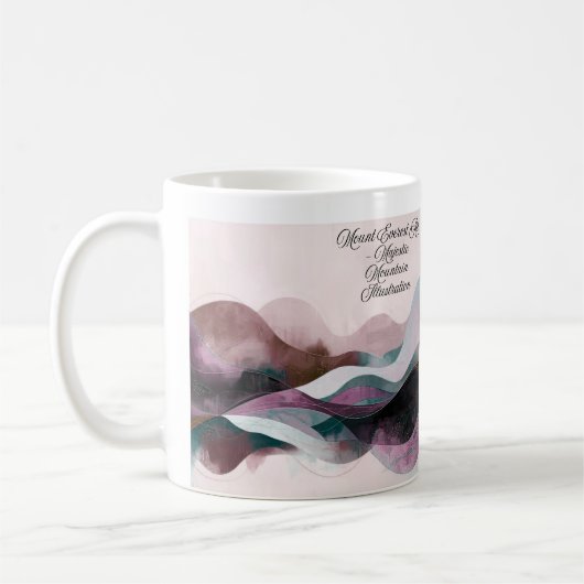 Mug Conception d'art abstrait | Minimaliste moderne (Gauche)