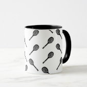 Mug Conception d'art de tennis d'antiquité de motif de (Devant droit)