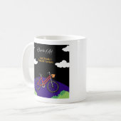 Mug Conception d'art de vélo minimaliste (Devant gauche)