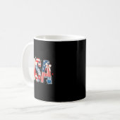Mug Conception d'art en tissu matelassé de fierté nati (Devant gauche)
