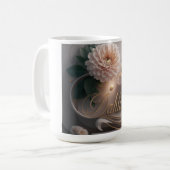 Mug Conception d'art floral Dahlia Ballet Bloom (Devant gauche)