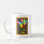 Mug Conception d'art graphique de ballons d'anniversai (Gauche)