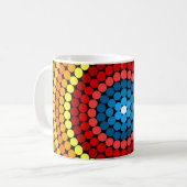 Mug Conception d'art mandala abstrait pointillé-65904 (Devant gauche)