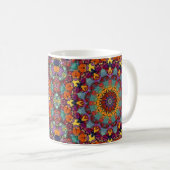 Mug Conception d'art mandala multicolore (Devant droit)