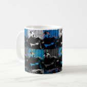 Mug Conception d'art moderne multi-panneaux d'ours Pan (Devant gauche)