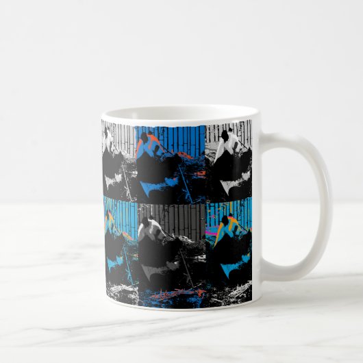 Mug Conception d'art moderne multi-panneaux d'ours Pan (Droite)
