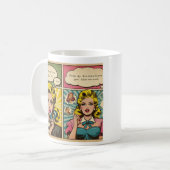Mug Conception d'art pop rétro bande dessinée cartoon (Devant gauche)