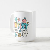 Mug Conception d'art Word Dentiste (Devant gauche)