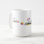 Mug Conception d'article pour joyeux anniversaire-02 (Devant gauche)