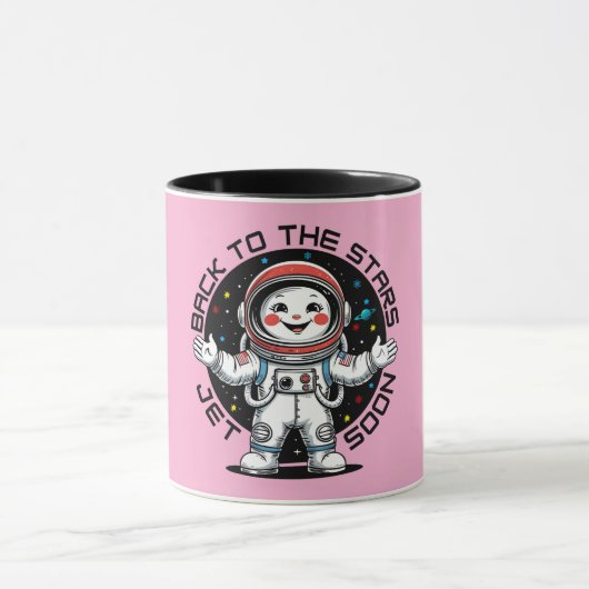 Mug Conception d'astronaute mignon revenant aux étoile (Centre)