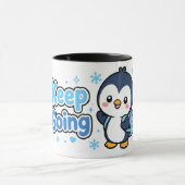 Mug Conception d'aventure de manchot kawaii pour conti (Centre)