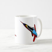 Mug Conception d'avion-chasse Supersonic Airforce pour (Devant droit)