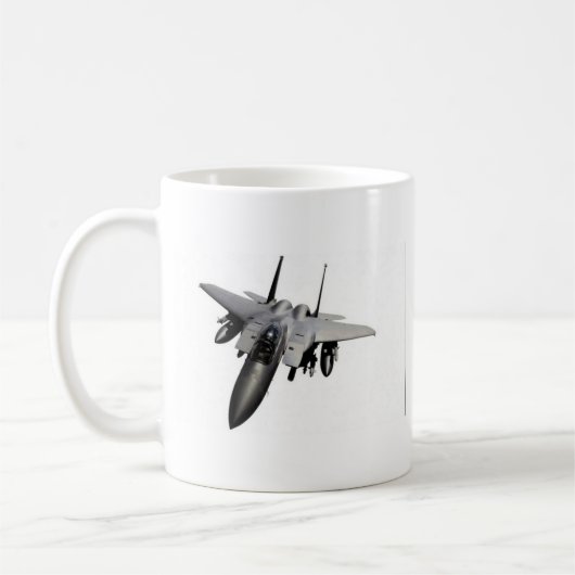 Mug Conception d'avion de chasse (Gauche)