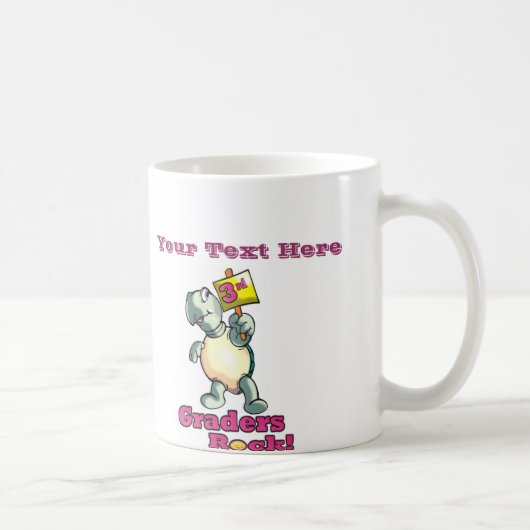 Mug Conception de "3ème roche de niveleuses" de tortue (Droite)
