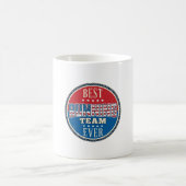 Mug Conception de badge vintage patriotique d'équipe d (Centre)