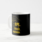 Mug Conception de banane en LSF - Mûre, Épluchée, Impe (Devant gauche)