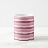 Mug Conception de bandes de tons de couleur rose (Centre)