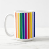 Mug Conception de bandes verticales colorées (Gauche)