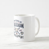 Mug Conception de baseball patriotique 250 ans de libe (Devant droit)