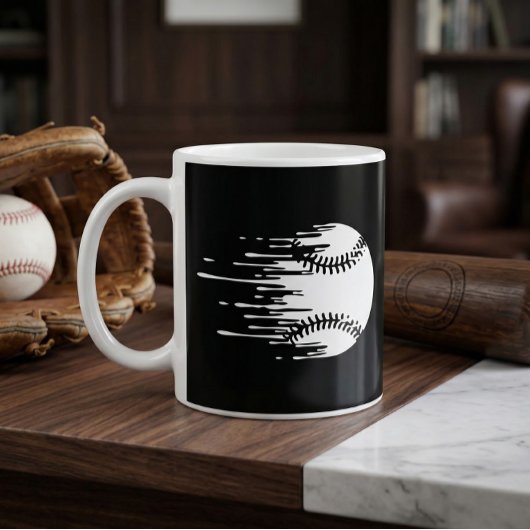 Mug Conception de baseball qui dégouline pour les fans