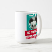 Mug Conception de Batterie Sociale de Panda en Épuisem (Devant droit)