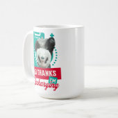 Mug Conception de Batterie Sociale de Panda en Épuisem (Devant gauche)