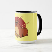 Mug Conception de bébé loutre mignonne mangeant une dé (Devant droit)