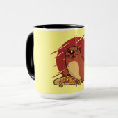 Mug Conception de bébé loutre mignonne mangeant une dé (Devant gauche)