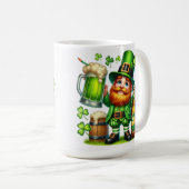 Mug Conception de bière de lutin de la Saint-Patrick-6 (Devant droit)