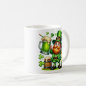 Mug Conception de bière de lutin de la Saint-Patrick-6 (Devant droit)