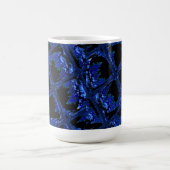 Mug Conception de bloc bleu et noir (Centre)