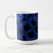 Mug Conception de bloc bleu et noir (Gauche)