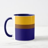 Mug Conception de bloc couleur bleu jaune (Gauche)