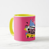 Mug Conception de boite de style rétro (Devant gauche)