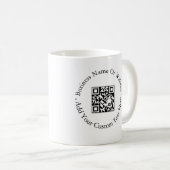 Mug Conception de branding de site Web avec code QR po (Devant droit)