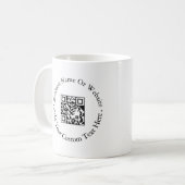 Mug Conception de branding de site Web avec code QR po (Devant gauche)