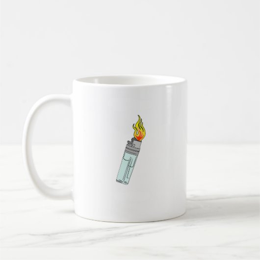 Mug Conception de briquet et de flamme (Gauche)