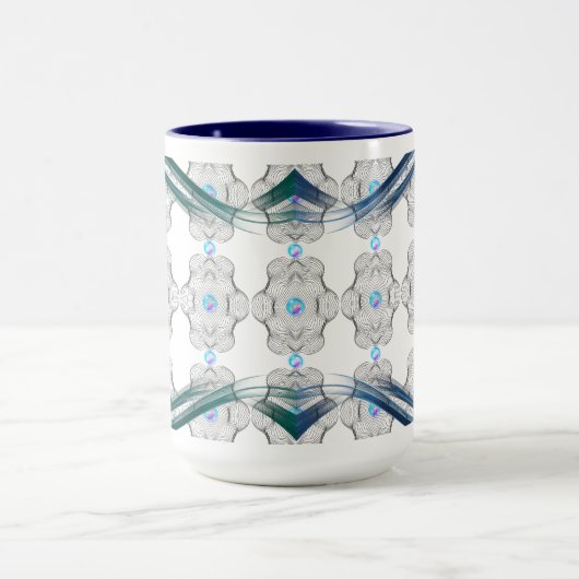 Mug Conception de bulles de boue combo (Centre)