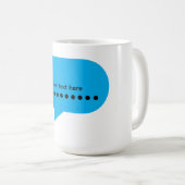 Mug Conception de bulles de dialogue personnalisées – (Devant droit)