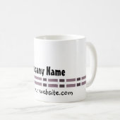Mug Conception de bureau de lien violet (Devant droit)