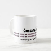 Mug Conception de bureau de lien violet (Devant gauche)