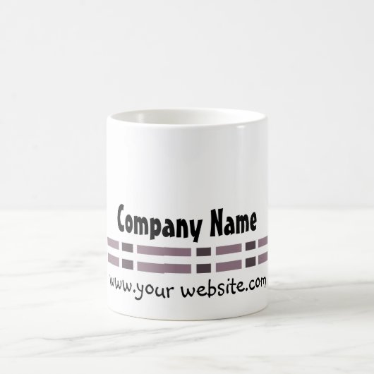 Mug Conception de bureau de lien violet (Centre)