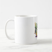 Mug Conception de cactus avec plaques colorées (Gauche)