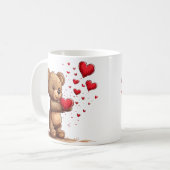 Mug Conception de cadeau de café avec un ours mignon d (Devant gauche)